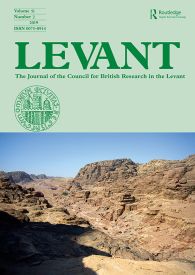 Titelseite von Levant: the Journal of the Council for British Research in the Levant
