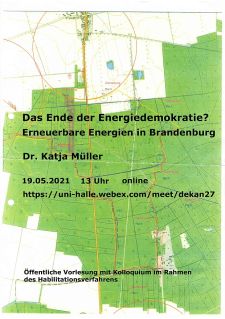 Poster for theHabilitation Lecture & Colloquium